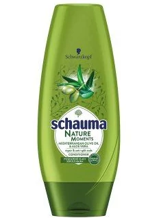 Schwarzkopf Schauma Nature Moments Mediterranean Olive Oil & Aloe Vera Regeneráló & Hajtöredezést gátló Hajbalzsam 200 ml