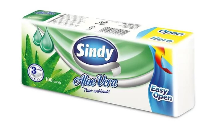 Sindy Aloe Vera Papírzsebkendő 3 réteg 100 db
