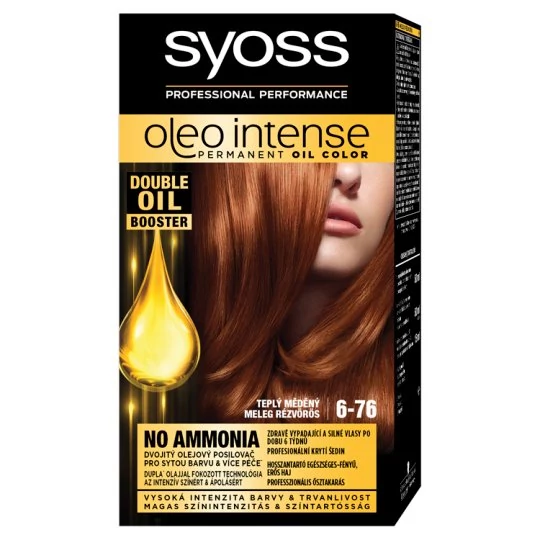 Syoss Oleo Intense Hajfesték 6-76 Meleg Rézvörös