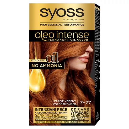 Syoss Oleo Intense Hajfesték 7-77 Vörös Gyömbér