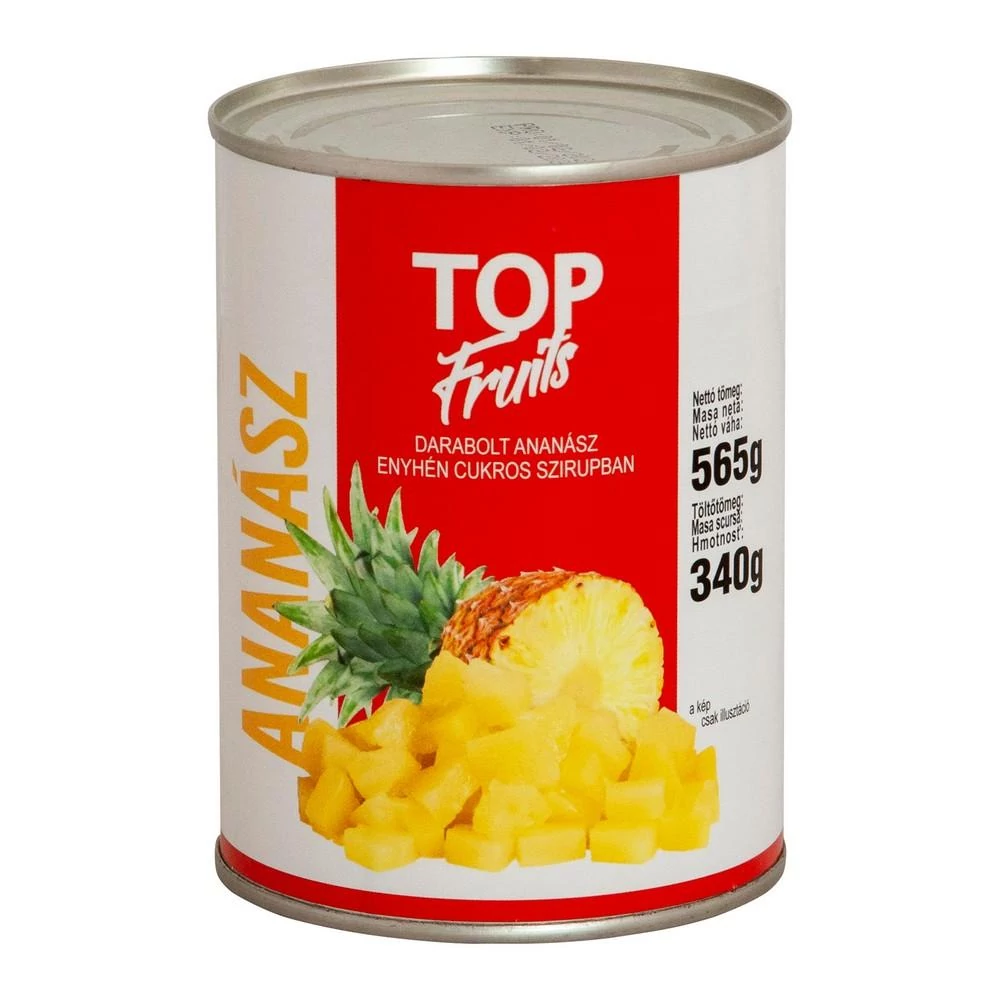 Top Fruits Darabolt Ananász Konzerv 565 g