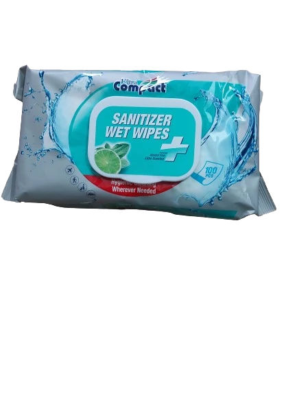 Ultra Compact Univerzális Hygenic Lime Nedves Törlőkendő 100 db