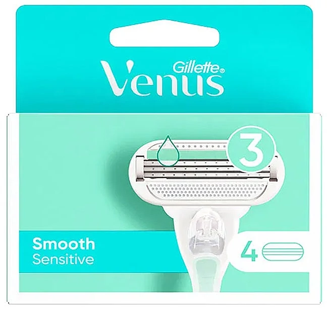 Gillette Venus Smooth Sensitive 3 pengés Női Borotva betét 4 db