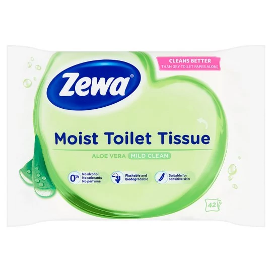 Zewa Aloe Vera Nedves Toalettpapír 42 db