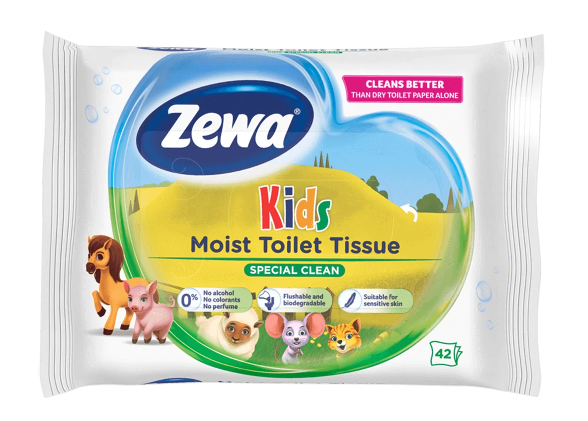 Zewa Kids Nedves Toalettpapír 42 db